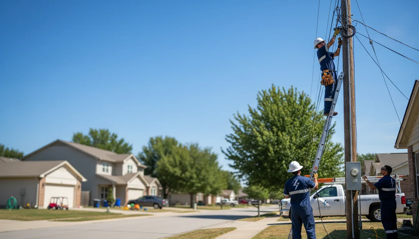 Residential electrician providing installation services in Montezuma, KS